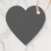 Maak Je Eigen donkergrijze Aangepaste Ontwerp Bedankjes Labels (Achterkant)