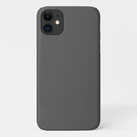 Maak je eigen donkergrijze aangepaste ontwerp Case-Mate iPhone case (Achterkant)