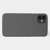 Maak je eigen donkergrijze aangepaste ontwerp Case-Mate iPhone case (Achterkant (horizontaal))