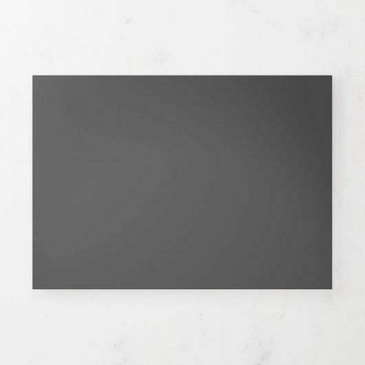 Maak Je Eigen donkergrijze Aangepaste Ontwerp Drieluik Programma (Cover)