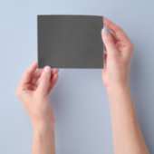 Maak je eigen donkergrijze aangepaste ontwerp flyer (Hand)