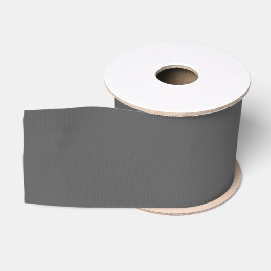 Maak je eigen donkergrijze aangepaste ontwerp grosgrain lint (Spoel)
