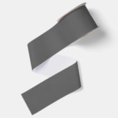 Maak je eigen donkergrijze aangepaste ontwerp grosgrain lint (Achterkant)