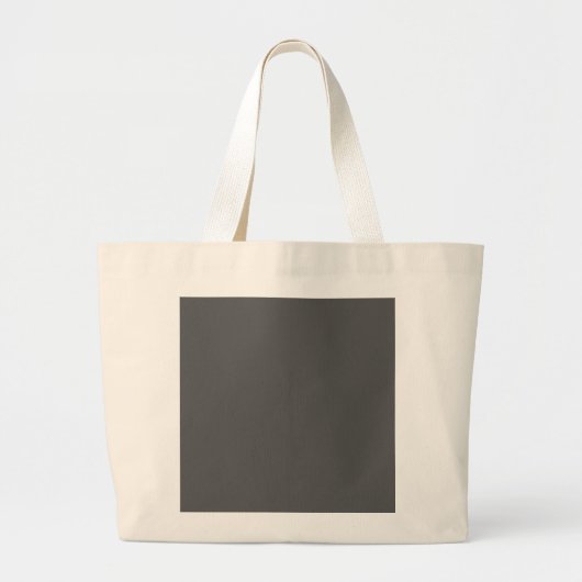 Maak je eigen donkergrijze aangepaste ontwerp grote tote bag (Voorkant)