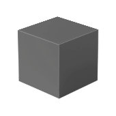 Maak je eigen donkergrijze aangepaste ontwerp kubus (Achter hoekig)