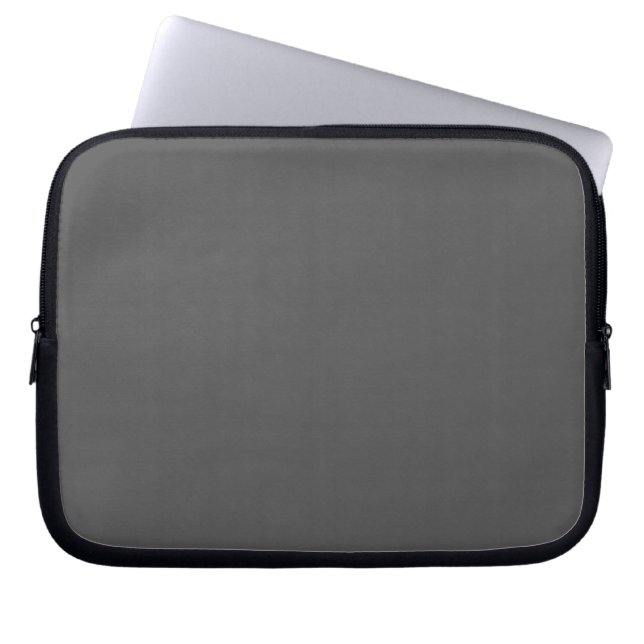 Maak Je Eigen donkergrijze Aangepaste Ontwerp Laptop Sleeve (Voorkant)