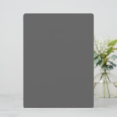 Maak je eigen donkergrijze aangepaste ontwerp menu (Staand voorkant)