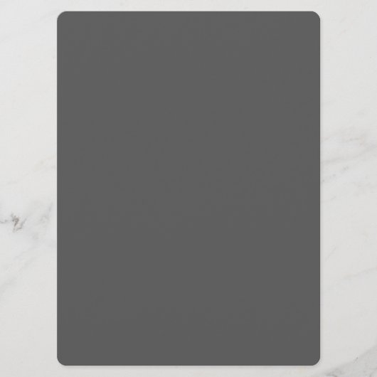 Maak je eigen donkergrijze aangepaste ontwerp menu (Voorkant)