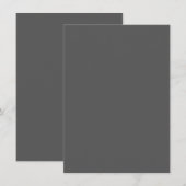 Maak je eigen donkergrijze aangepaste ontwerp menu (Voorkant / Achterkant)