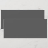 Maak je eigen donkergrijze aangepaste ontwerp menu (Voorkant / Achterkant)