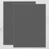 Maak je eigen donkergrijze aangepaste ontwerp menu (Voorkant / Achterkant)