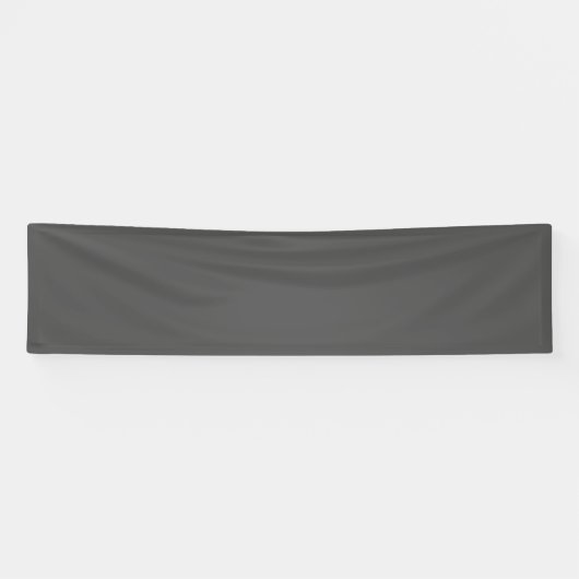 Maak je eigen donkergrijze aangepaste ontwerp spandoek (Horizontaal)
