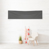 Maak je eigen donkergrijze aangepaste ontwerp spandoek (Insitu)