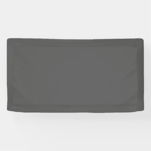 Maak je eigen donkergrijze aangepaste ontwerp spandoek (Horizontaal)