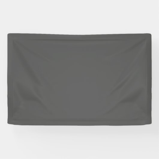 Maak je eigen donkergrijze aangepaste ontwerp spandoek (Horizontaal)