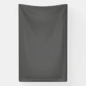 Maak je eigen donkergrijze aangepaste ontwerp spandoek (Verticaal)