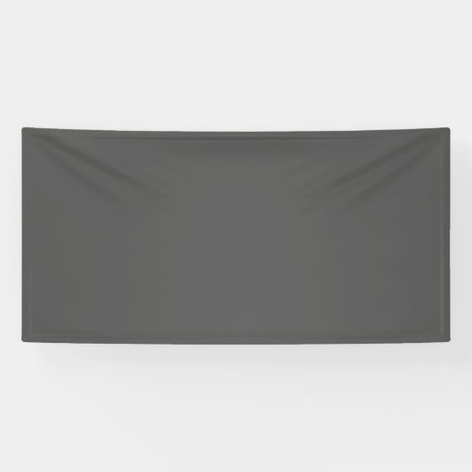Maak je eigen donkergrijze aangepaste ontwerp spandoek (Horizontaal)