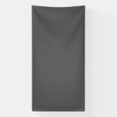 Maak je eigen donkergrijze aangepaste ontwerp spandoek (Verticaal)