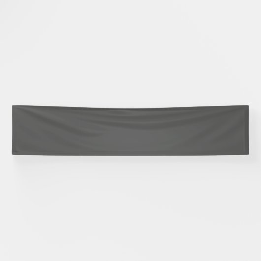 Maak je eigen donkergrijze aangepaste ontwerp spandoek (Horizontaal)