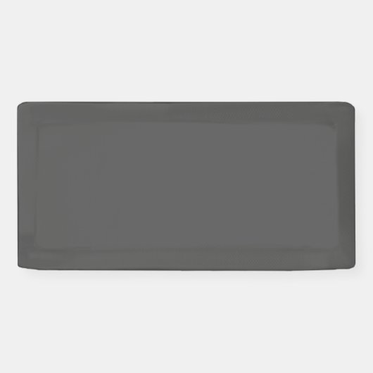 Maak je eigen donkergrijze aangepaste ontwerp spandoek (Horizontaal)