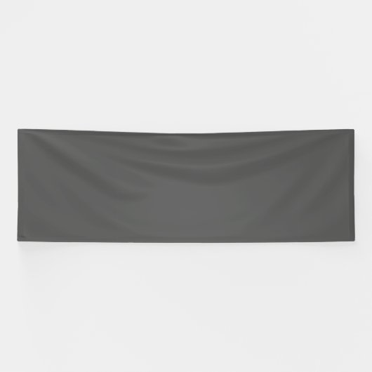 Maak je eigen donkergrijze aangepaste ontwerp spandoek (Horizontaal)