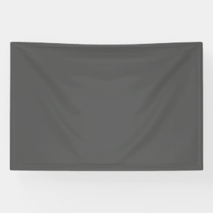 Maak je eigen donkergrijze aangepaste ontwerp spandoek