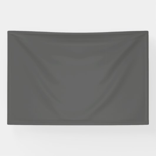 Maak je eigen donkergrijze aangepaste ontwerp spandoek (Horizontaal)