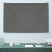 Maak je eigen donkergrijze aangepaste ontwerp spandoek (Beurs)