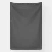 Maak je eigen donkergrijze aangepaste ontwerp spandoek (Verticaal)