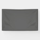Maak je eigen donkergrijze aangepaste ontwerp spandoek (Horizontaal)