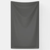 Maak je eigen donkergrijze aangepaste ontwerp spandoek (Verticaal)