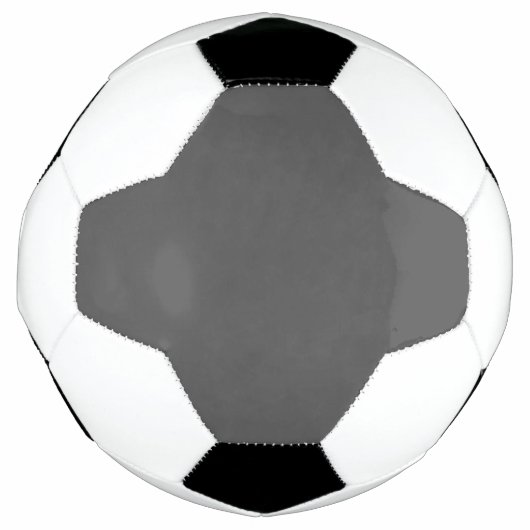 Maak je eigen donkergrijze aangepaste ontwerp voetbal (Voorkant)
