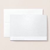 Maak je eigen donkergrijze aangepaste persoonlijke folie kaarten (Met envelop)