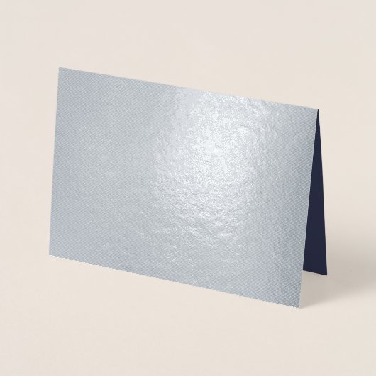 Maak je eigen donkergrijze aangepaste persoonlijke folie kaarten (Voorkant)