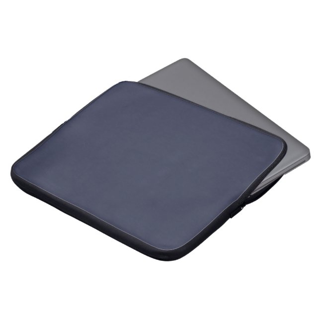 Maak je eigen donkergrijze aanpasbare laptop sleeve (Voorkant top)