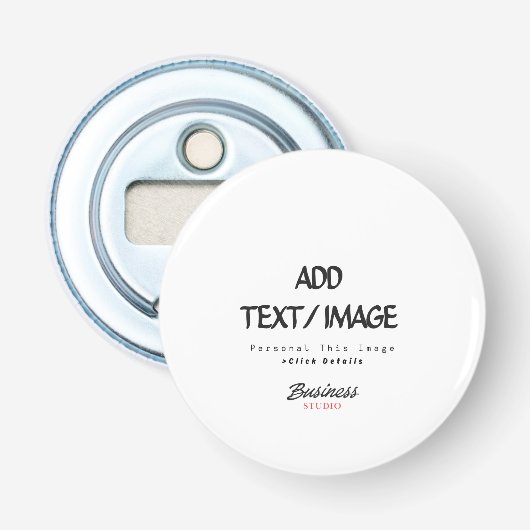 Maak Je Eigen Douane Flesopener Button Flesopener (Voorkant)