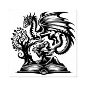 Maak Je Eigen Draken Heks Grimoire Rubberstempel (Afrduk)