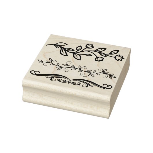 Maak je eigen drie decoratieve kalligrafiebalkjes rubberstempel (Stempel)