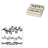 Maak je eigen drie decoratieve kalligrafiebalkjes rubberstempel (Gestempeld)