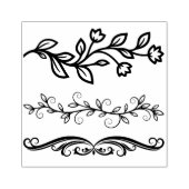 Maak je eigen drie decoratieve kalligrafiebalkjes rubberstempel (Afrduk)