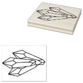 Maak Je Eigen Drie Kristallen Punten Rubberstempel (Gestempeld)