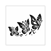 Maak Je Eigen Drie Vlinders Vliegend Rubberstempel (Afrduk)