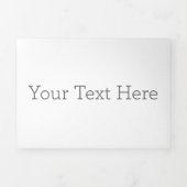 12,7  x 17,8 cm Drieluik briefvouw uitnodiging (Cover)