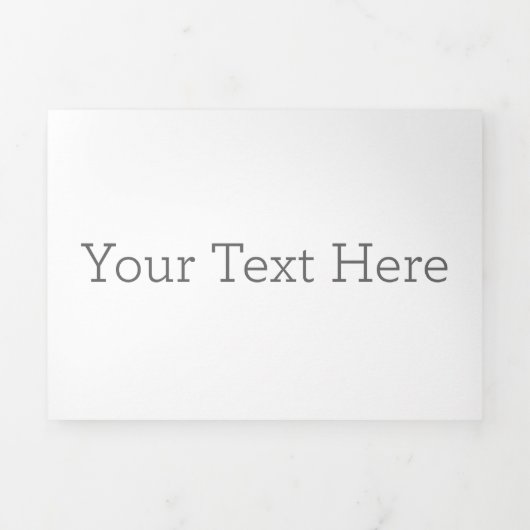 12,7 x 17,8 cm Drieluik briefvouw uitnodiging (Cover)