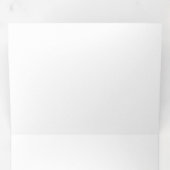 12,7 x 17,8 cm Drieluik briefvouw uitnodiging (Binnenzijde eerst)