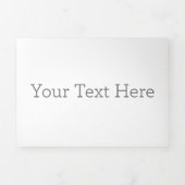 12,7  x 17,8 cm Drieluik briefvouw wenskaart (Cover)