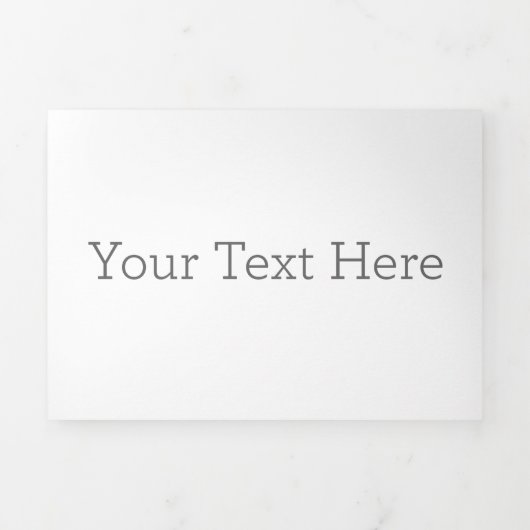 12,7  x 17,8 cm Drieluik briefvouw wenskaart (Cover)