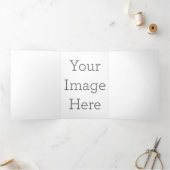 12,7  x 17,8 cm Drieluik briefvouw wenskaart (Binnen)