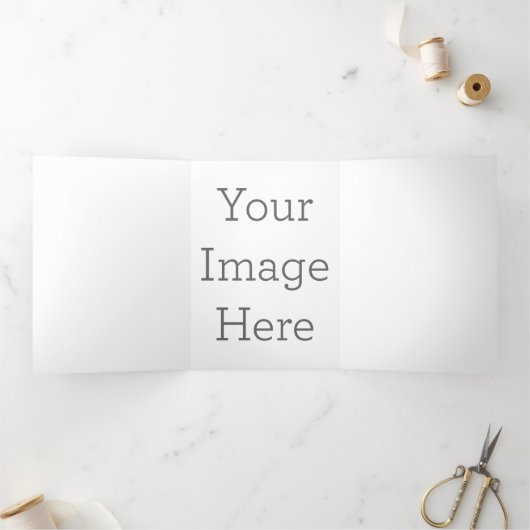 12,7  x 17,8 cm Drieluik briefvouw wenskaart (Binnen)