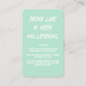 Maak je eigen Drink spel Kaarten Visitekaartje (Achterkant)